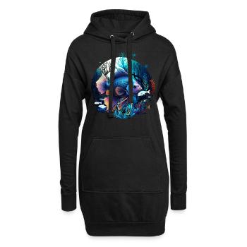 Skalar - Hoodie-Kleid - Schwarz - Vorne