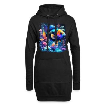 Skalar - Hoodie-Kleid - Schwarz - Vorne