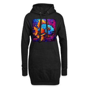 Skalar - Hoodie-Kleid - Schwarz - Vorne
