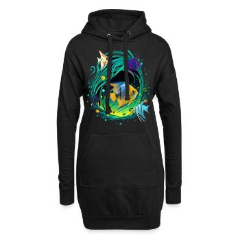 Skalar - Hoodie-Kleid - Schwarz - Vorne