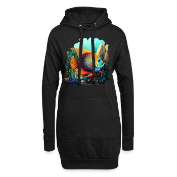 Skalar - Hoodie-Kleid - Schwarz - Vorne
