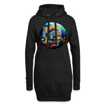 Skalar - Hoodie-Kleid - Schwarz - Vorne