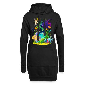 Skalar - Hoodie-Kleid - Schwarz - Vorne