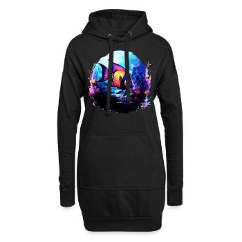 Skalar - Hoodie-Kleid - Schwarz - Vorne