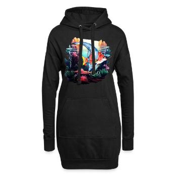 Skalar - Hoodie-Kleid - Schwarz - Vorne