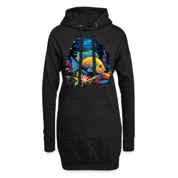 Skalar - Hoodie-Kleid - Schwarz - Vorne
