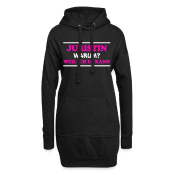 Juristin Spruch Jura Lustiges Juristin Geschenk - Hoodie-Kleid - Schwarz - Vorne