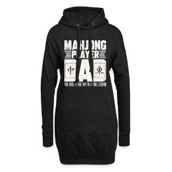 Mahjong Player Dad The Idol The Mahjong Lover - Hoodie-Kleid - Schwarz - Vorne