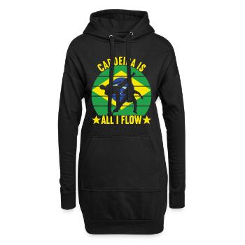 Capoeira Capoeirista - Hoodie-Kleid - Schwarz - Vorne