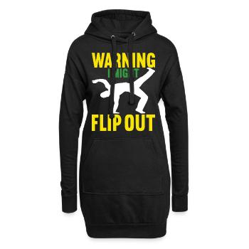 Capoeira Capoeirista - Hoodie-Kleid - Schwarz - Vorne