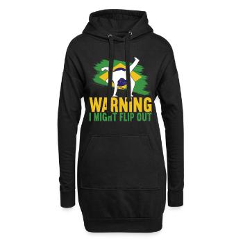 Capoeira Capoeirista - Hoodie-Kleid - Schwarz - Vorne