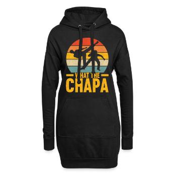 Capoeira Capoeirista - Sweat-shirt à capuche long Femme - noir - Devant