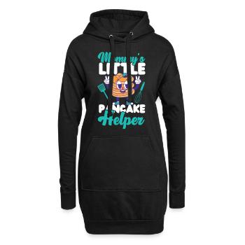 Pancake Lover Kids Mom Mommy's - Hoodie-Kleid - Schwarz - Vorne