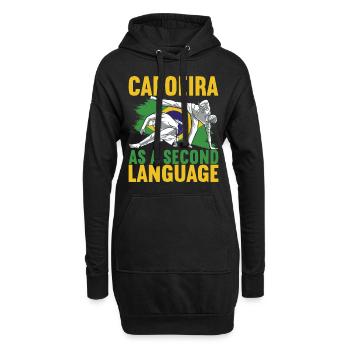 Capoeira Capoeirista - Hoodie-Kleid - Schwarz - Vorne