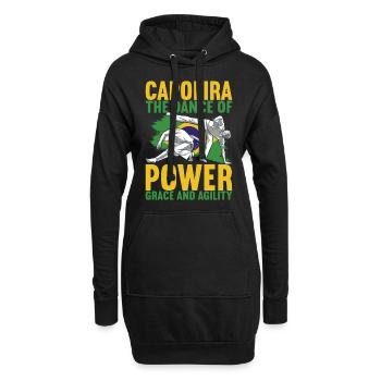 Capoeira Capoeirista - Hoodie-Kleid - Schwarz - Vorne