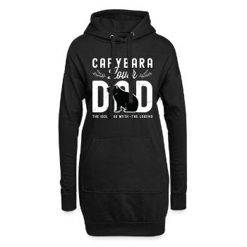 Capybara Lover Dad The Idol The Myth The Pet Owner - Hoodie-Kleid - Schwarz - Vorne