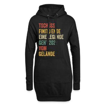 Pension de retraité 2024 Dictons Cadeau de retraite - Sweat-shirt à capuche long Femme - noir - Devant