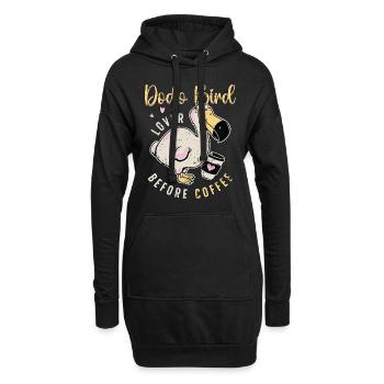 Dodo Bird Lover Before Ornithologist Coffee Lover - Hoodie-Kleid - Schwarz - Vorne