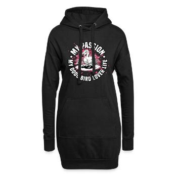 Dodo Bird Lover My Passion My Dodo Extinct Bird - Hoodie-Kleid - Schwarz - Vorne