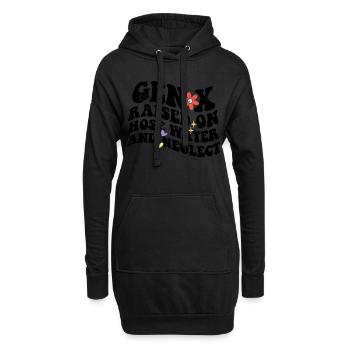 La génération X rétro élevée à l’eau et à la négligence - Sweat-shirt à capuche long Femme - noir - Devant