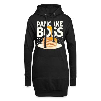 Pancake Lover Kids Pancake - Hoodie-Kleid - Schwarz - Vorne