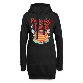 Amateur de crêpes pour enfants L’heure des crêpes - Sweat-shirt à capuche long Femme - noir - Devant