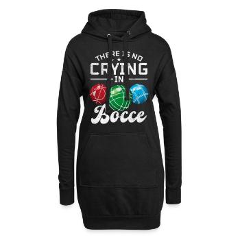 There Is No Crying In Bocce - Boccia Player - Hoodie-Kleid - Schwarz - Vorne