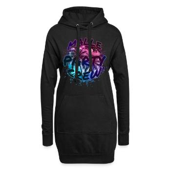Malle Party Crew - Hoodie Dress - black - Front