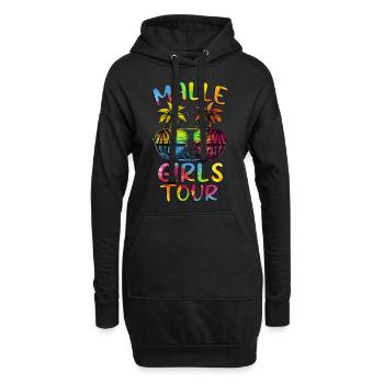 Visite de Malle Girls - Sweat-shirt à capuche long Femme - noir - Devant