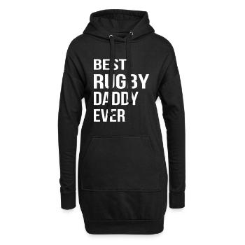 Rugby Dad Rugby Daddy - Meilleur Rugby Daddy Jamais - Sweat-shirt à capuche long Femme - noir - Devant