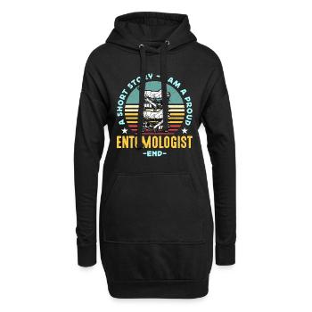 Entomologist A Short Story I Am Insect Researcher - Hoodie-Kleid - Schwarz - Vorne
