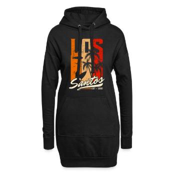 Los Santos Est 1992 - Sunset - Sweat-shirt à capuche long Femme - noir - Devant