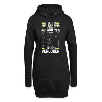 L’opérateur radio amateur peut le réparer Radio amateur - Sweat-shirt à capuche long Femme - noir - Devant