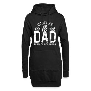 Conchas Amant Papa L’Idole Le Mythe Le Chignon Sucré - Sweat-shirt à capuche long Femme - noir - Devant
