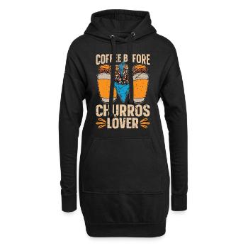 Churros Lover Coffee Churros Maker Coffee Lover - Hoodie-Kleid - Schwarz - Vorne