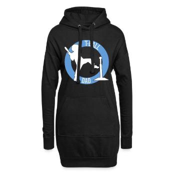 Teeball Daddy T-Ball Dad T-Ball Daddy Teeball - Hoodie-Kleid - Schwarz - Vorne