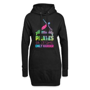 Pilates Instructor Teacher - Hoodie-Kleid - Schwarz - Vorne
