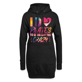 Instructeur de Pilates Enseignant - Sweat-shirt à capuche long Femme - noir - Devant
