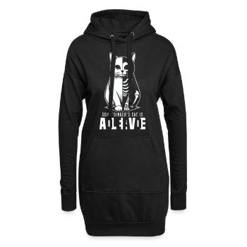 Schrödinger's Cat is Dead and Alive - Hoodie-Kleid - Schwarz - Vorne