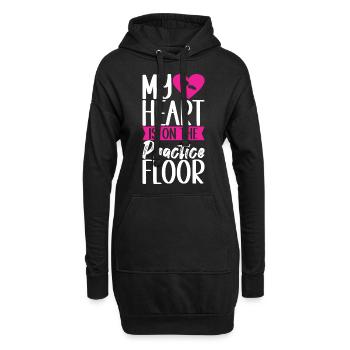 Stepptanz Stepptänzer - Hoodie-Kleid - Schwarz - Vorne