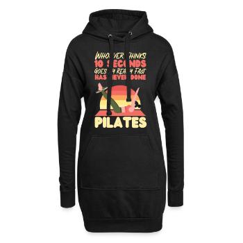 Instructeur de Pilates Professeur Retro - Sweat-shirt à capuche long Femme - noir - Devant