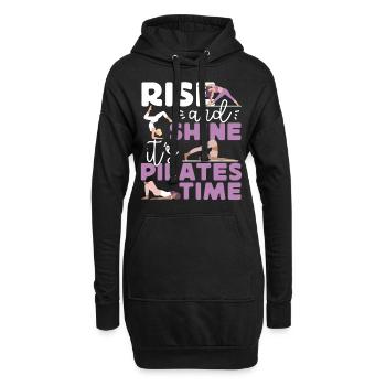 Pilates Instructor Teacher Rise - Hoodie-Kleid - Schwarz - Vorne