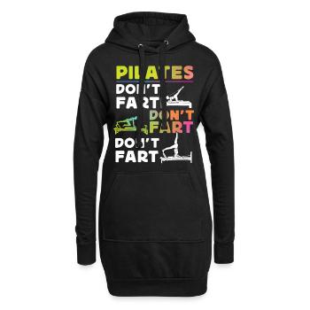 Instructeur de Pilates Enseignant - Sweat-shirt à capuche long Femme - noir - Devant