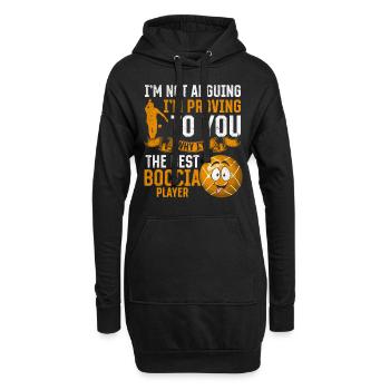 Boccia - Je vous prouve pourquoi je suis le meilleur Boccia - Sweat-shirt à capuche long Femme - noir - Devant