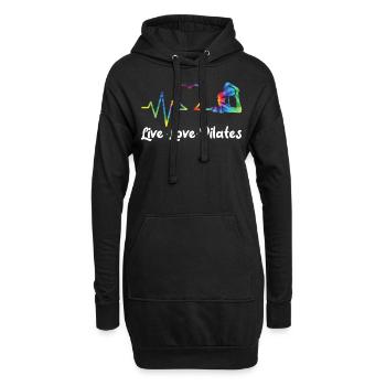 Instructeur de Pilates Enseignant - Sweat-shirt à capuche long Femme - noir - Devant