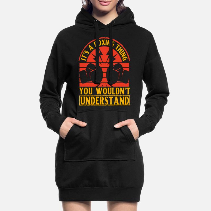 C’est un truc de boxe que vous ne comprendriez pas Sweat-shirt à capuche long Femme