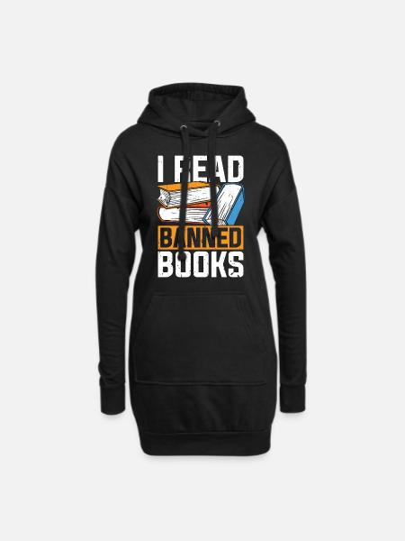 Librarian I Read Banned Books Library Librarians - Hoodie-Kleid - Schwarz