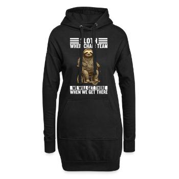 Personnes en fauteuil roulant Fauteuil roulant - Sweat-shirt à capuche long Femme - noir - Devant