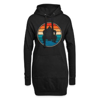 Sumo - Hoodie-Kleid - Schwarz - Vorne