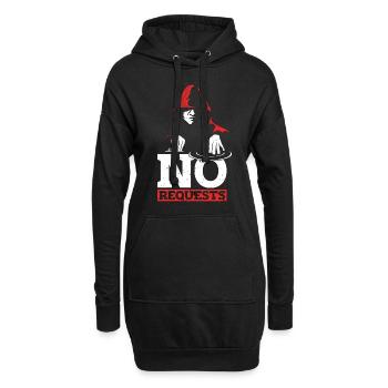 Disc Jockey Pas de demande Discothèque Disc Jockeys - Sweat-shirt à capuche long Femme - noir - Devant